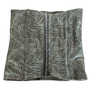 Maidenform Size S Firm Control Waist Cincher SE3067 Black Gray Zebra print